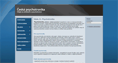 Desktop Screenshot of ceska.psychotronika.cz